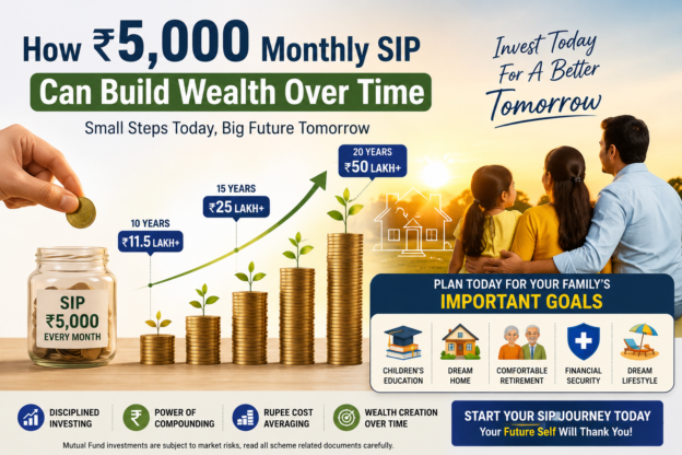 How ₹5,000 Monthly SIP Can Build Wealth Over Time